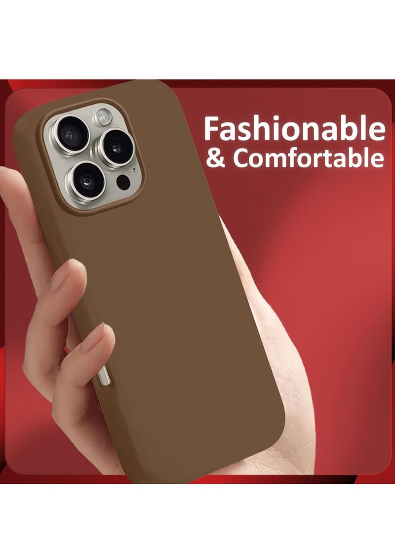 Liquid Silicone Case for iPhone 16 Pro Max - Ultra Slim Design with Soft Anti-Scratch Microfiber Lining & Drop Protection