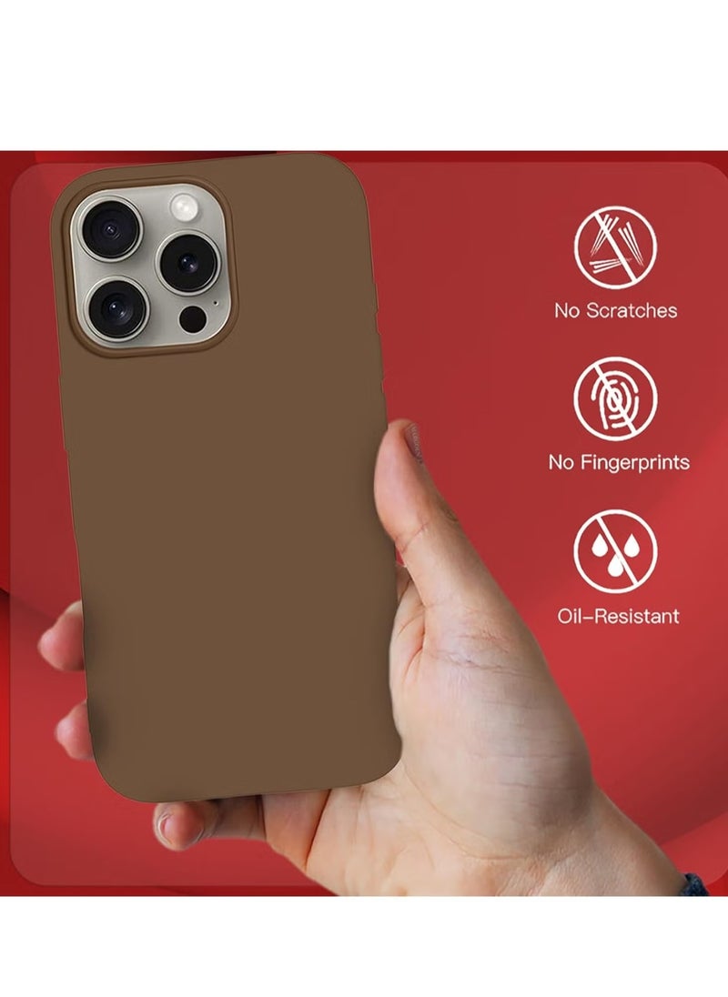 Liquid Silicone Case for iPhone 16 Pro Max - Ultra Slim Design with Soft Anti-Scratch Microfiber Lining & Drop Protection