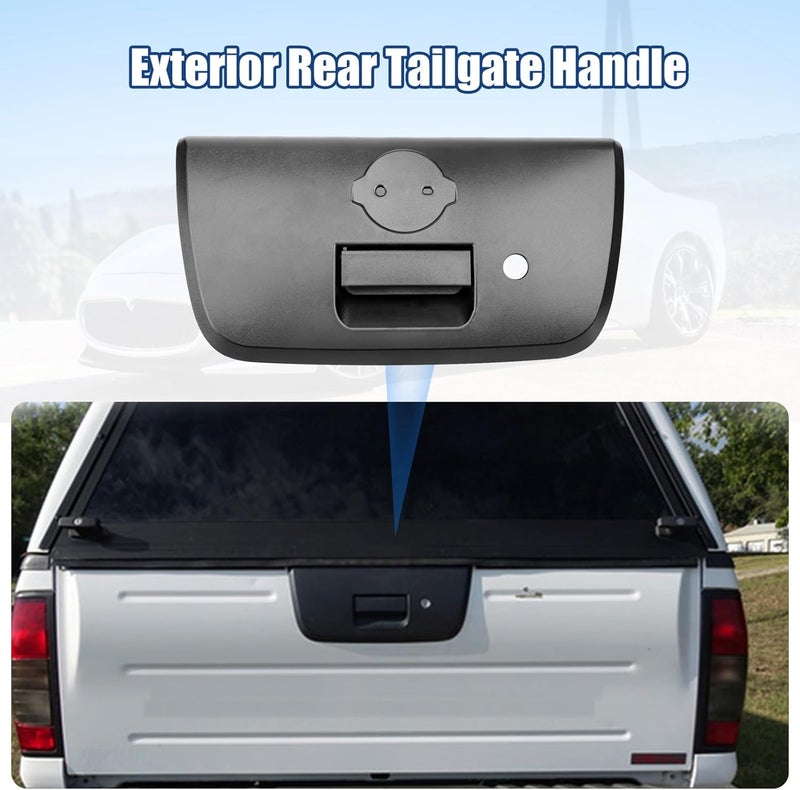 NPAUTO Tailgate Handle Replacement for Nissan Frontier 2001-2004 with Keyhole - Image 2