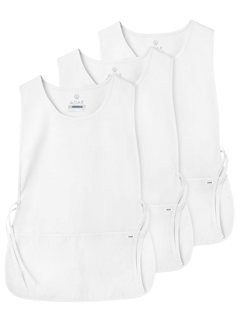 Adar Uniforms Universal Cobbler Apron 3 Pack - Unisex - 7023 - White - R - Image 1