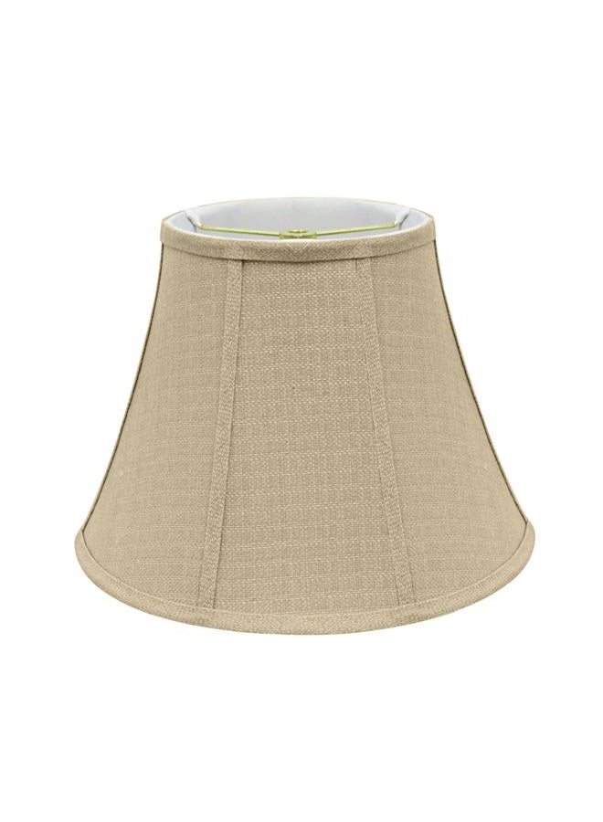 Aspen Creative Corporation 30223 Transitional Bell Shaped Spider Construction Lamp Shade, Tan, 7" Top x 13" Bottom x 9-1/2" Slant Height - Image 1