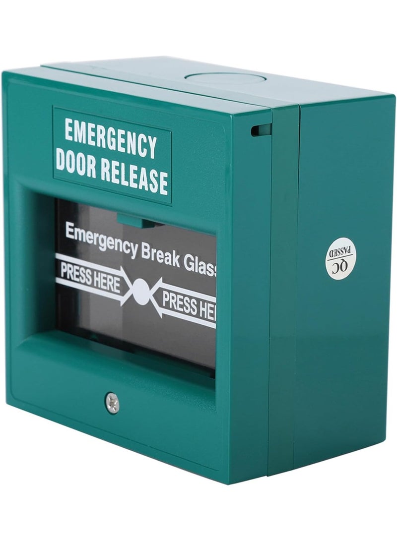Emergency Break Glass Exit Button – green - Image 2