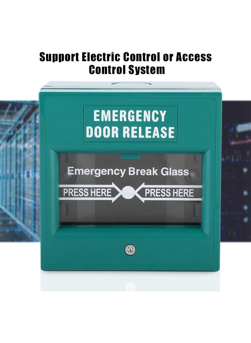 Emergency Break Glass Exit Button – green - Image 4