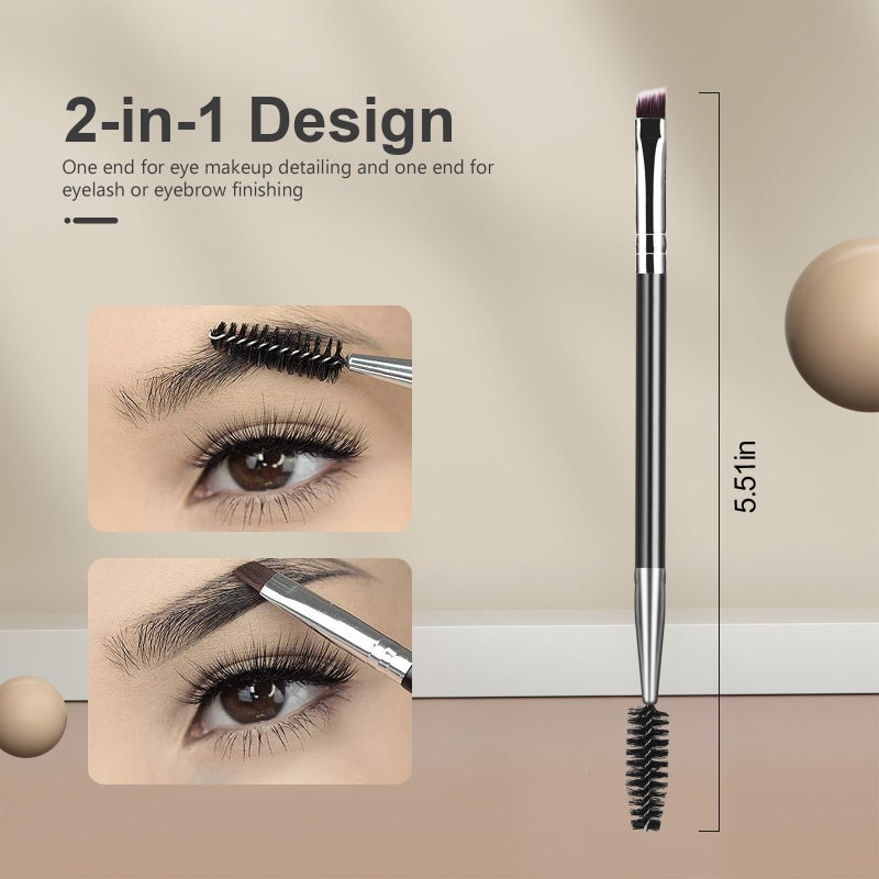 SWEET VIEW Eyelash Comb Lash Separator Tool Brow Brush & Lash Spoolie Professional Eye Makeup Tools (4 Pieces Set) - Image 5