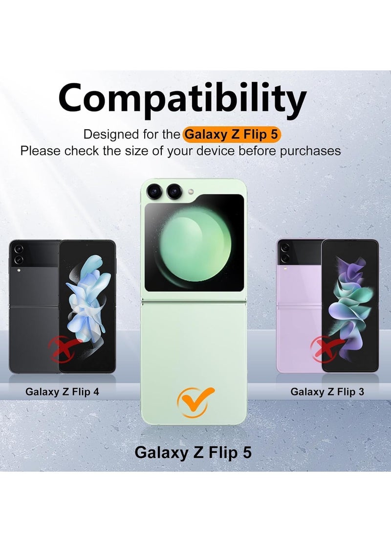 Houmt Samsung Galaxy Z Flip 5 Case Cover Magnetic Cover Support Wireless Charging Hard PC Shockproof Protection Anti Scratch Phone Case for Galaxy Z Flip 5 - Image 2