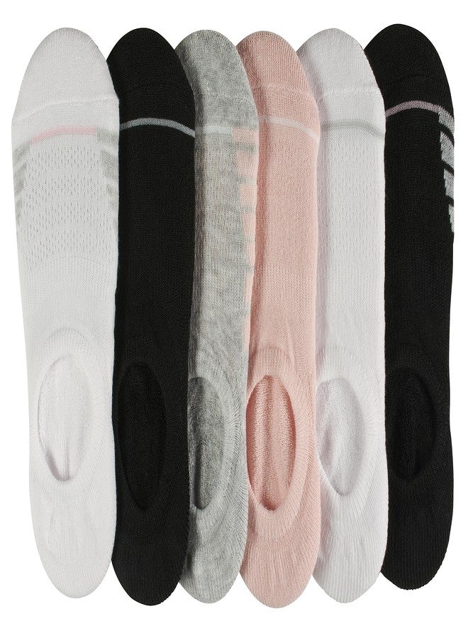 سوف سول جوارب نسائية مبطنة عالية الأداء من سوف سول، جوارب داخلية غير مرئية مع قبضة كعب مانعة للانزلاق، عبوة متعددة (6 أزواج) - Image 2