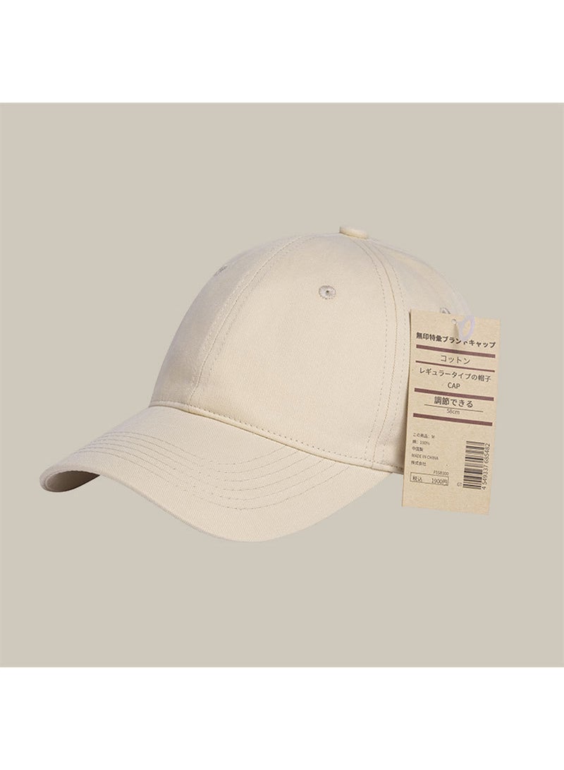 New York Style Cap in Cream, Classic, Versatile, Stylish and Comfortable  - Image 1