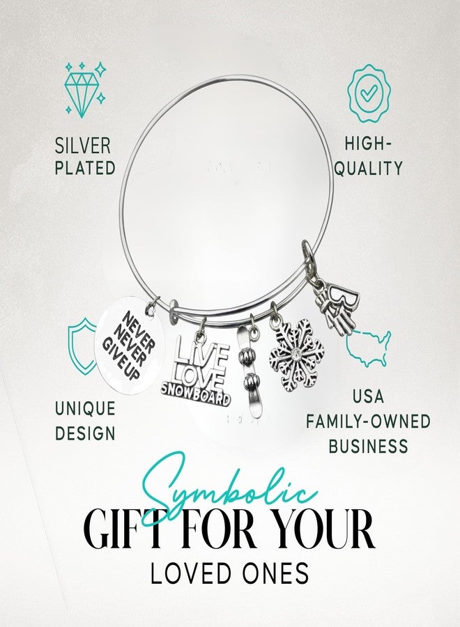 إنفينيتي كوليكشن سوار إنفينيتي كوليكشن بتصميم مستوحى من متزلجات الثلج، مجوهرات التزلج على الجليد هدية للنساء - Image 2