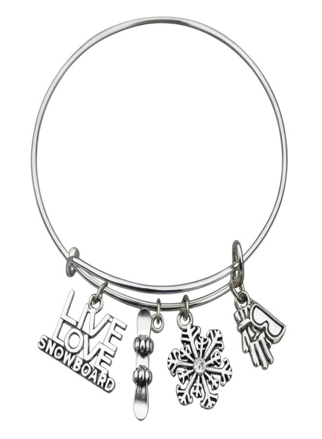 إنفينيتي كوليكشن سوار إنفينيتي كوليكشن بتصميم مستوحى من متزلجات الثلج، مجوهرات التزلج على الجليد هدية للنساء - Image 1