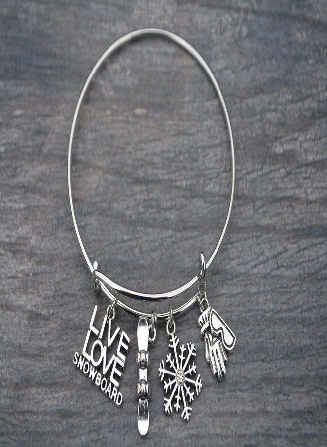 إنفينيتي كوليكشن سوار إنفينيتي كوليكشن بتصميم مستوحى من متزلجات الثلج، مجوهرات التزلج على الجليد هدية للنساء - Image 3