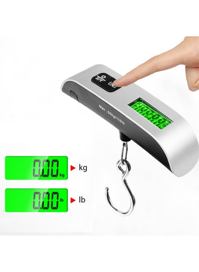 Chabeia Portable Digital Scale LCD Display Electronic Hook Scale Luggage Hanging Suitcase Travel Baggage Weight Balance Tool - Image 2