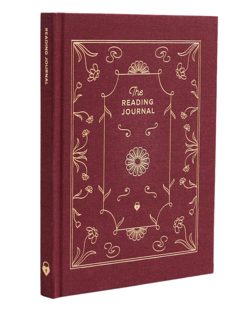 Kunitsa Co. Reading Journal - 52 reviews. Review and Track Your Reading. Book Journal for Book Lovers & Readers. Burgundy - Image 1