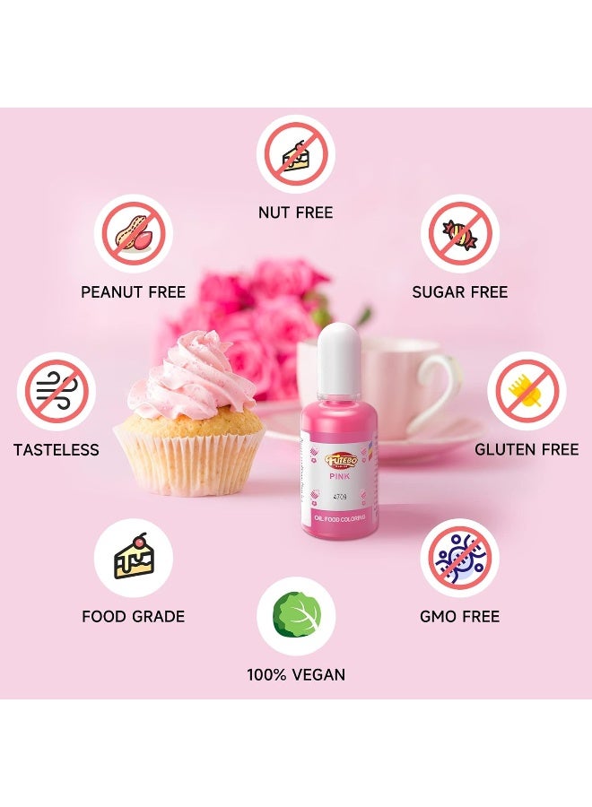 FUTEBO Oil Based Food Coloring, 15ml Large Capacity Food Coloring for Icing, Dye Color for Chocolate Candy Cake, Edible Oil Food Grade Dye for Baking, Fondant & Forsting - Image 3