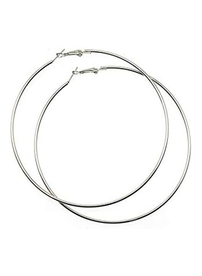 Hypoallergenic Extra Large Thin Basketball Hoop Earrings  and Men  - Image 1