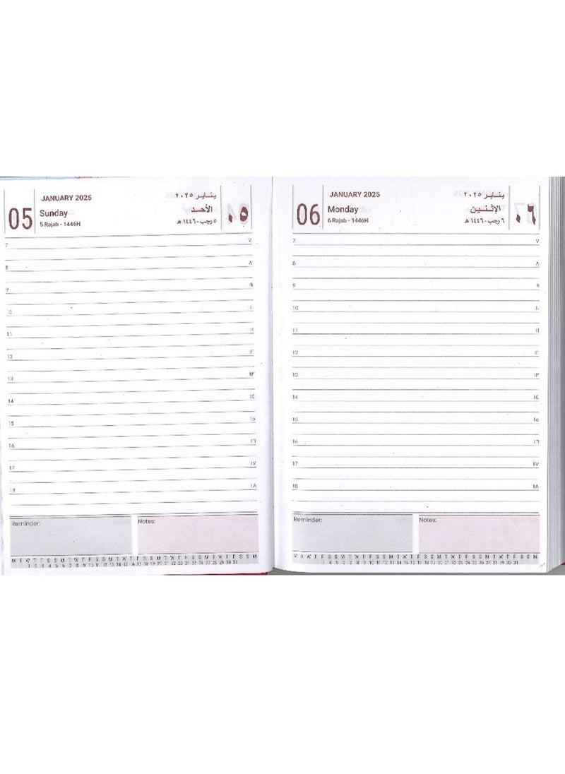 Psi - 2025 A5 Size Executive Diary With Sponge Vinyl Cover Blue - Image 1