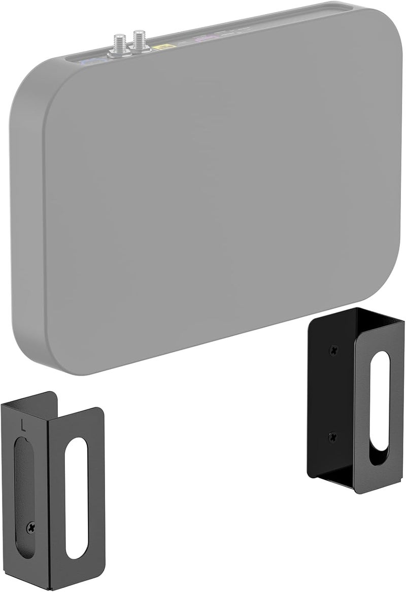 Dinghosen Wall Mount Holder Compatible with Sky Q mini Box, Steel Wall Mount Bracket with Screw, Anchor, Durable, Two Ways to Install and No Signal Blocking - Image 1