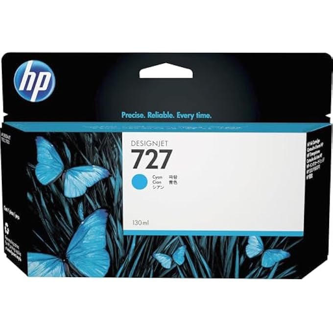 HEWLETT PACKARD (HEWLETT PACKARD) ORIGINAL B3P19A 727 130-ML DESIGNJET INK CARTRIDGE, CYAN - Image 2