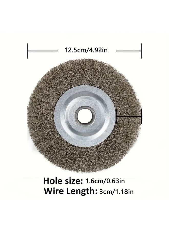 1pc 125mm 304 Stainless Steel Wire Wheel Brush Rust Removal Polishing Multi Tool - Image 3