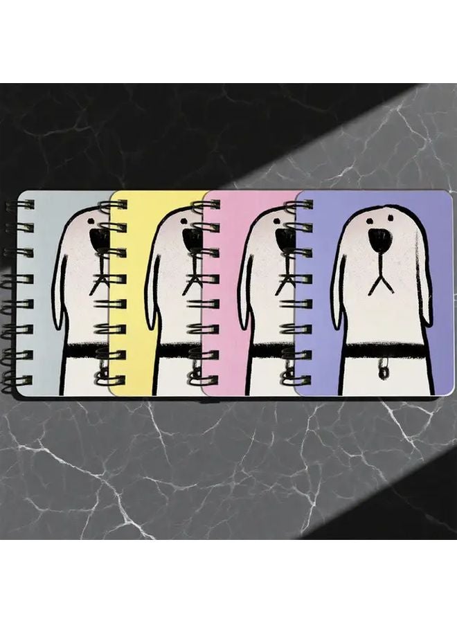 Yellow Mini Spiral Notebook 80 Sheets Lined Durable Paper Portable for School Office - Image 5