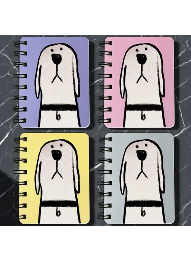 Yellow Mini Spiral Notebook 80 Sheets Lined Durable Paper Portable for School Office - Image 2