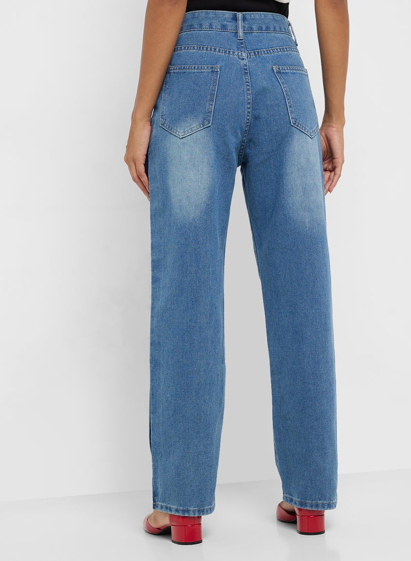 Ginger Mid Rise Straight Fit Jeans - Image 3