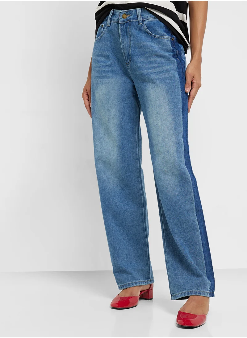 Ginger Mid Rise Straight Fit Jeans