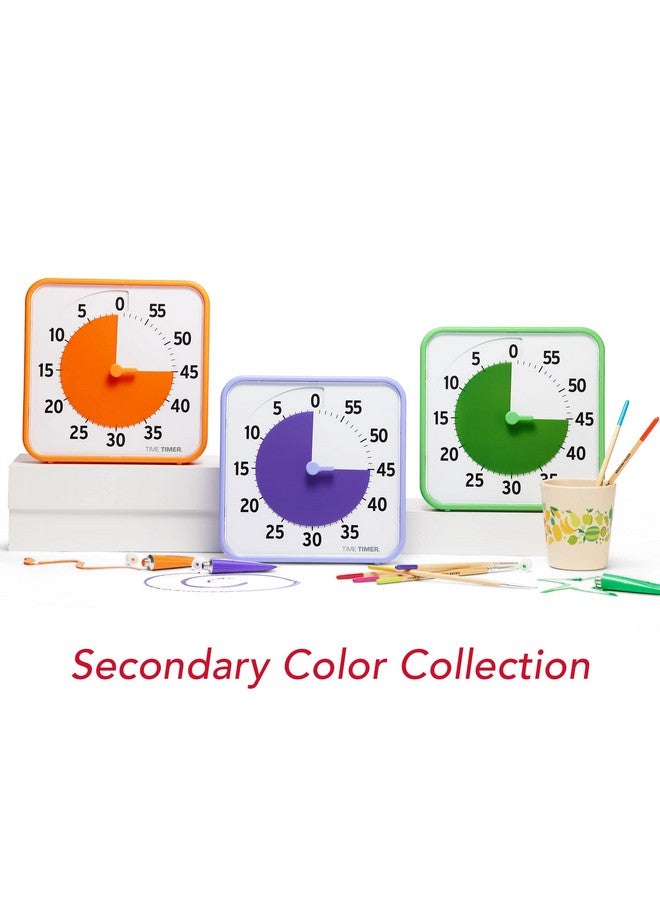 Time Timer 8 Inch Learning Center Classroom Set - 60 Minute Visual Timer for Kids with Dry Erase Activity Cards for Kids Classroom, Learning Centers and Teachers Desk Clock, Secondary (3-Pack) - Image 3