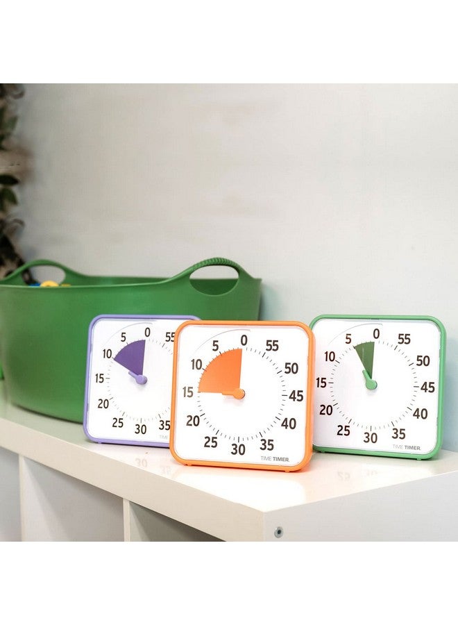 Time Timer 8 Inch Learning Center Classroom Set - 60 Minute Visual Timer for Kids with Dry Erase Activity Cards for Kids Classroom, Learning Centers and Teachers Desk Clock, Secondary (3-Pack) - Image 2
