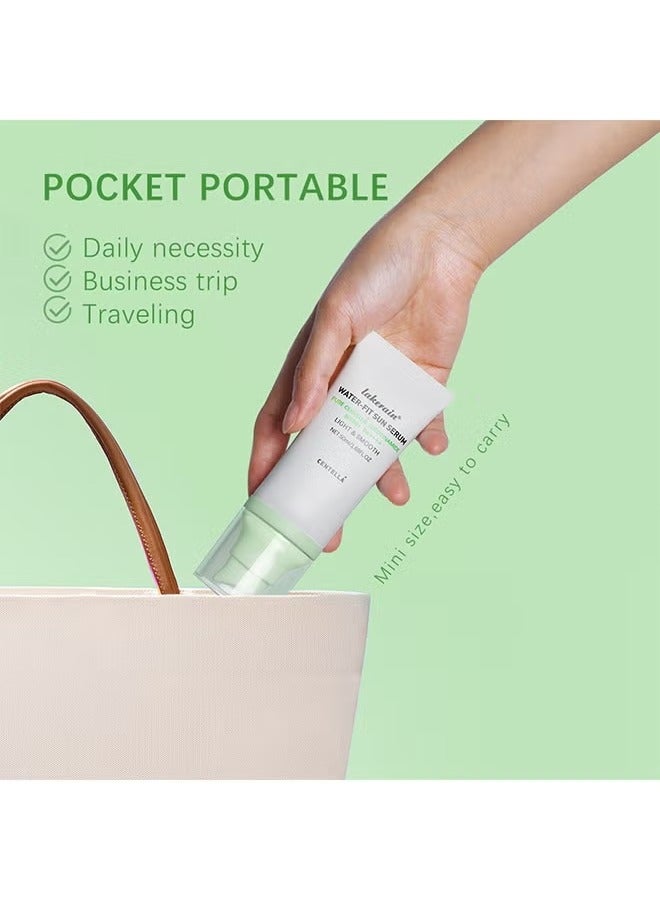 lakerain Water-fit Sun Serum, Niacinamide Moisturizing Face Sunscreen Protection Essence SPF 50+ PA++++, UV Defense, Light & Smooth, for All Skin Type 50ml - Image 5