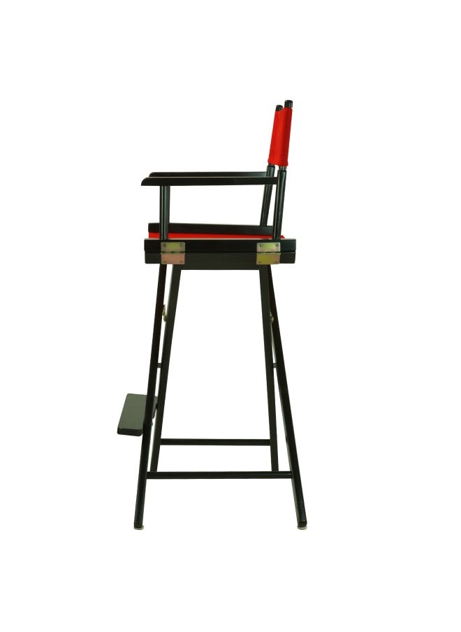 Casual Home - 30 Director S Chair Black Frame-With Red Canvas Bar Height - Image 1