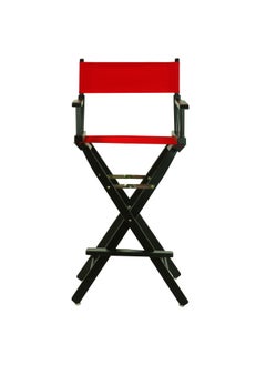 Casual Home 30 Director S Chair Black Frame-With Red Canvas Bar Height  - Image 5