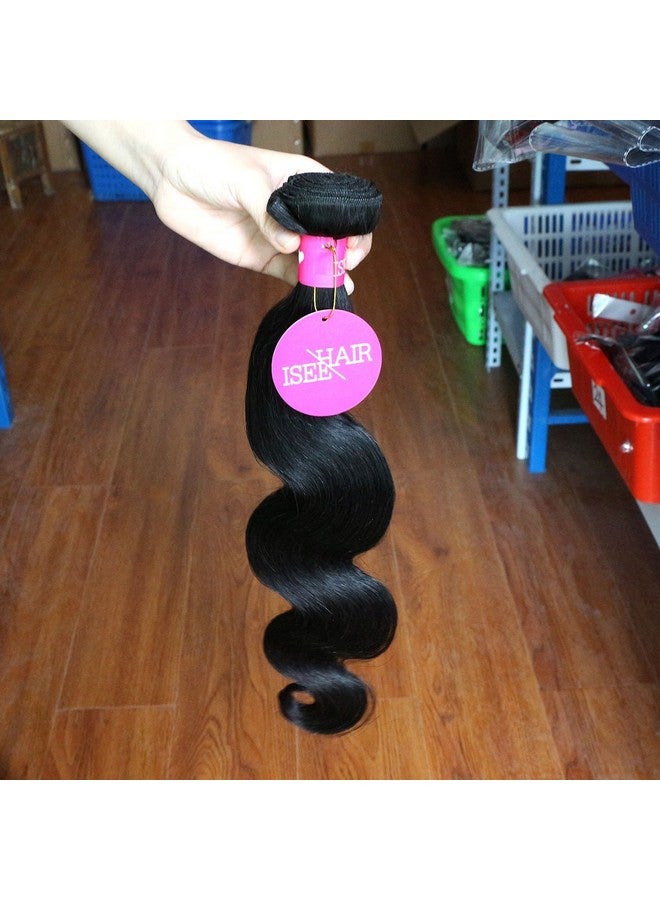 ISEE Hair 8A Unprocessed Brazilian Virgin Body Wave Human Hair One Bundles 100% Unprocessed Human Hair Extensions Natural Black (20'') - Image 5