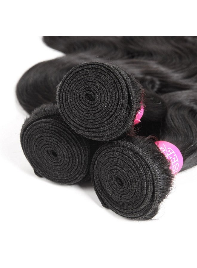 ISEE Hair 8A Unprocessed Brazilian Virgin Body Wave Human Hair One Bundles 100% Unprocessed Human Hair Extensions Natural Black (20'') - Image 3