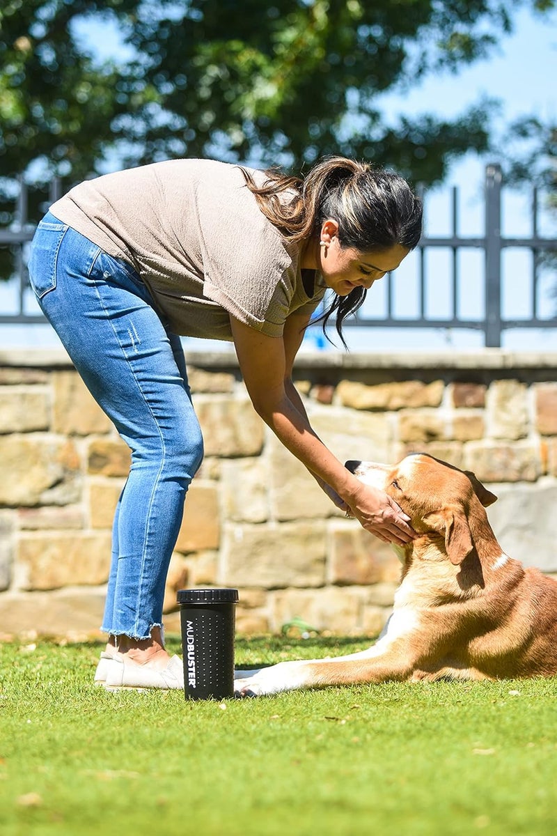 Dexas MudBuster Portable Dog Paw Washer/Paw Cleaner, Large, Matte Black- Special Edition (PW72025-22WP) - Image 5