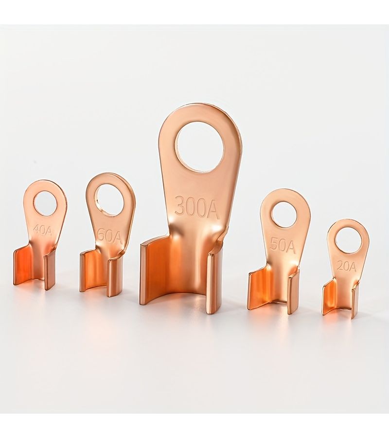 20 Pcs OT 150A Copper Wiring Terminals Round Wire Lug Clip Connector - Image 1