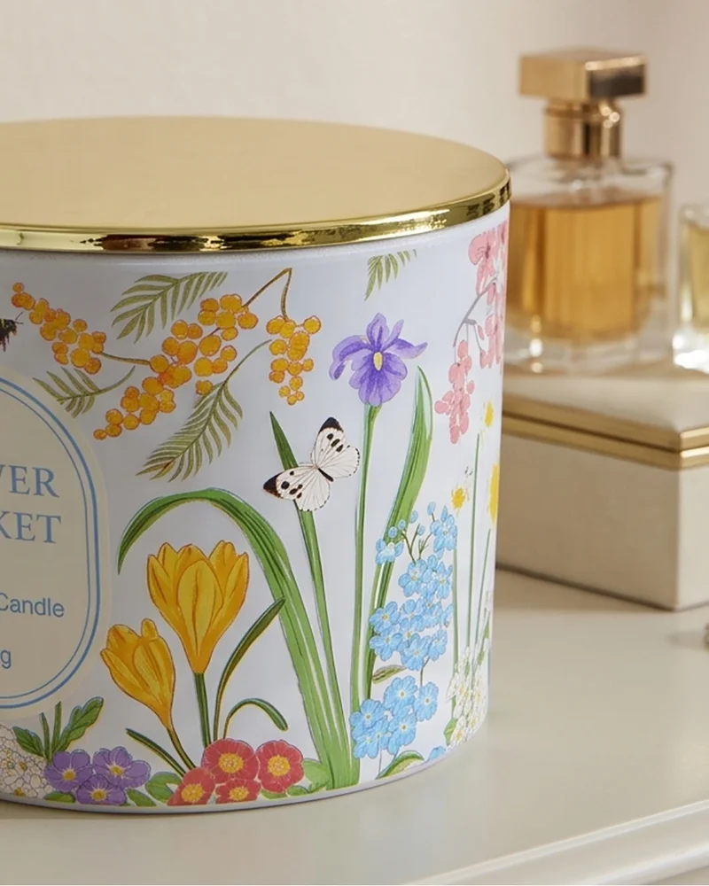 Redtag Flower Market Glass Jar Candle 300g