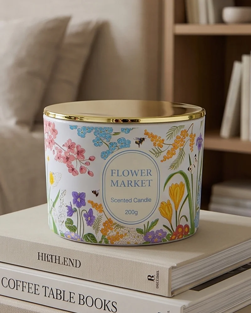 Redtag Flower Market Glass Jar Candle 300g