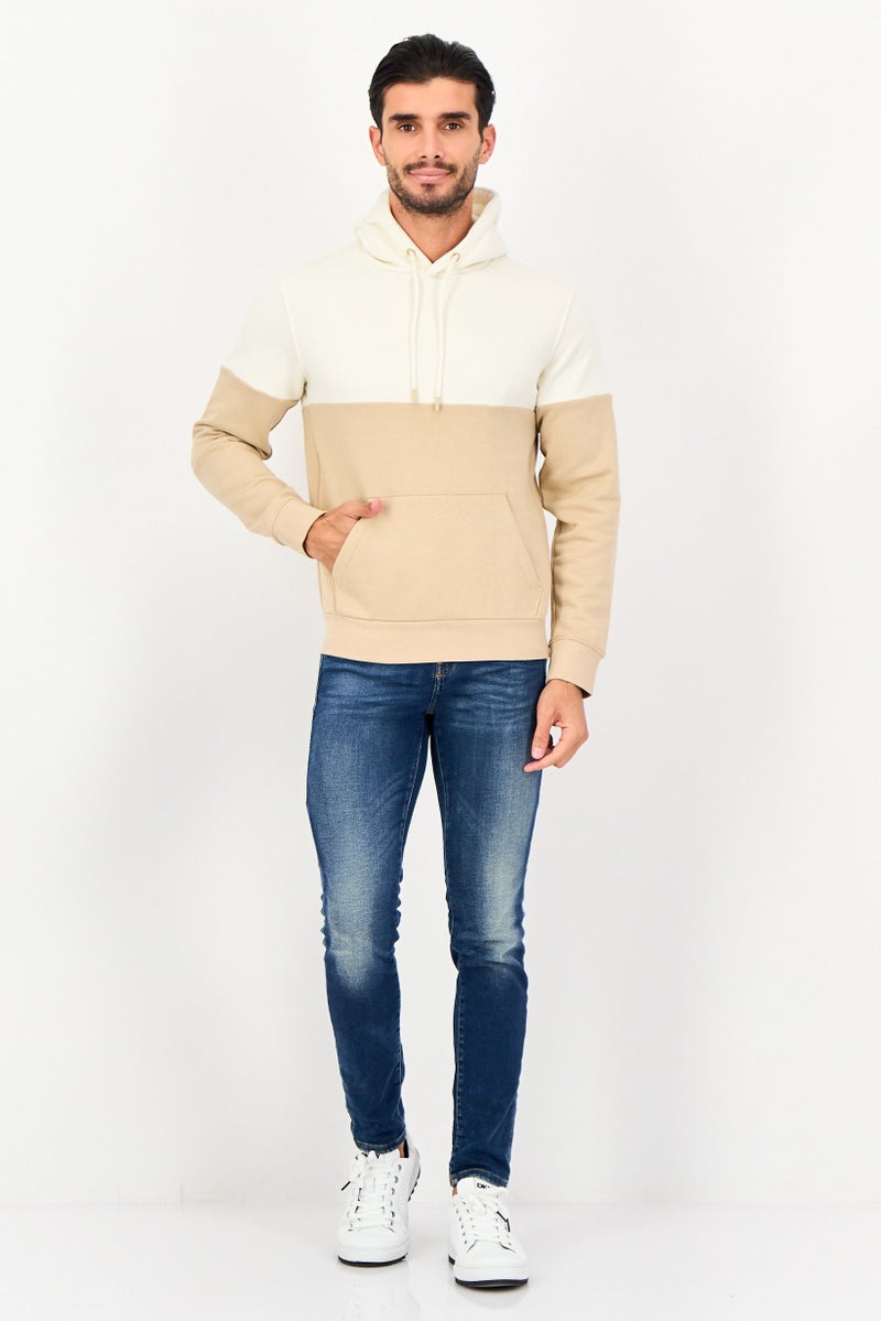 Celio Men Two Tone Long Sleeve Hoodie, Multicolor - Image 4