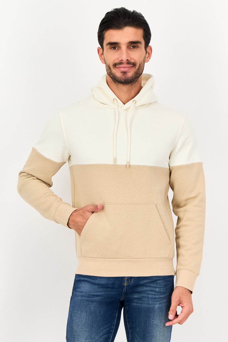 Celio Men Two Tone Long Sleeve Hoodie, Multicolor - Image 1