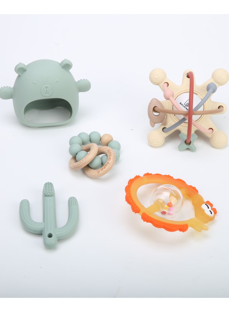 Babydream silicon teether set Green - Image 3