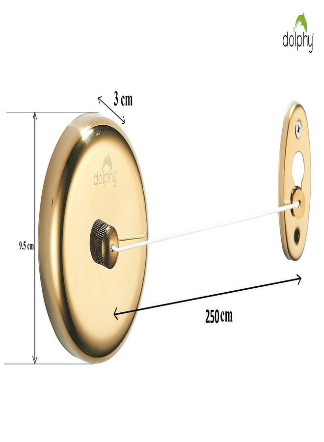 Dolphy Stainless Steel Retractable Clothes Line (Gold)-Set of 2 - Image 4