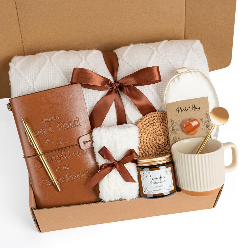 Suhctuptx Valentines Day Gifts for Her, Care Package for Women Birthday Gifts, Get Well Soon Gift Baskets for Woman, Relaxing Self Care Gift Basket for Mom Friends Sisters Girls Motherâ€™s Day, Valentineâ€™s Day - Image 1