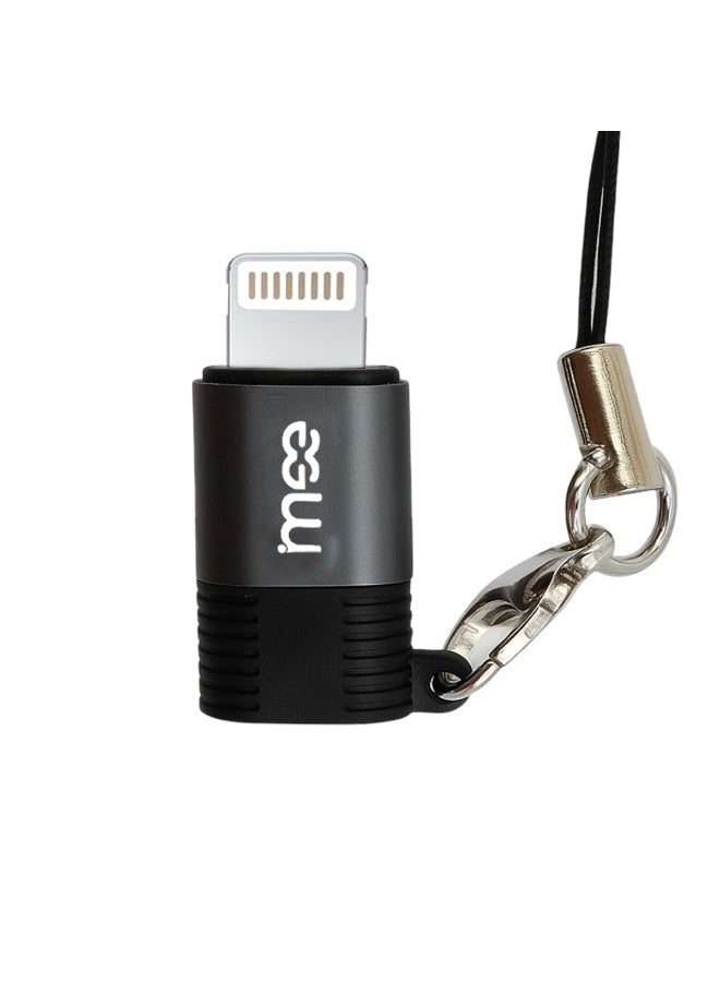آیمی محول IMEE IM-228 من النوع C أنثى إلى Lightning ذكر، محول USB 2.0 OTG لأجهزة iPhone وiPad، يدعم نقل البيانات والشحن، متوافق مع محرك أقراص فلاش، ولوحة الألعاب، وسماعات الرأس، والطابعة، والكاميرا، بتصميم صغير الحجم مع حبل قصير مرفق، خفيف الوزن 5.4 جرام - Image 1