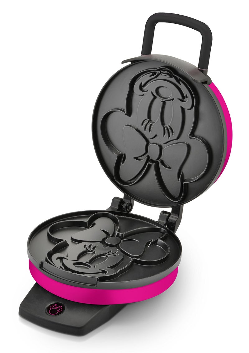 Disney Disney Minnie Mouse Waffle Maker by Select Brands - Premium Minnie Mouse Kitchen Accessory - Kitchen Appliance for Disney Lovers - 7" Waffles, Pink  - Image 2