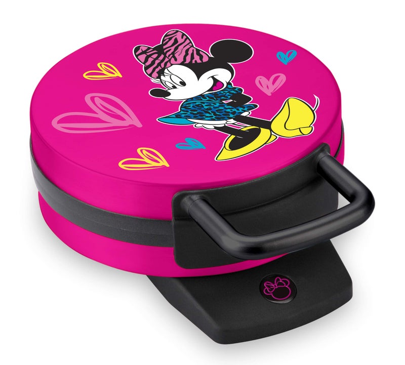 Disney Disney Minnie Mouse Waffle Maker by Select Brands - Premium Minnie Mouse Kitchen Accessory - Kitchen Appliance for Disney Lovers - 7" Waffles, Pink  - Image 1