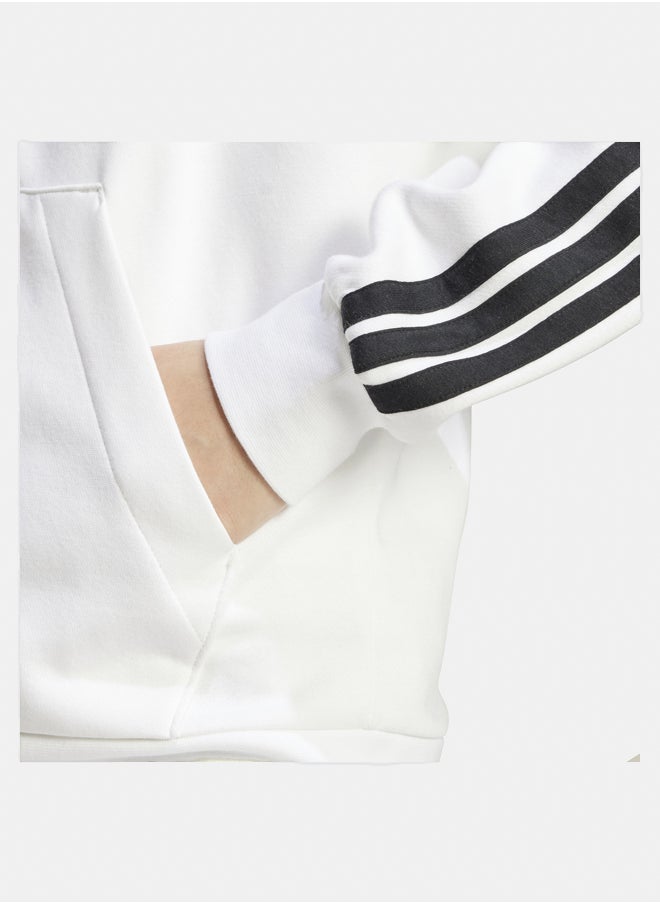 Adidas Essentials 3-Stripes Full-Zip Fleece Hoodie  - Image 3