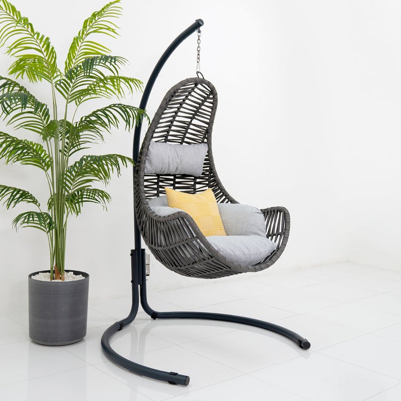ROYAL FURNITURE Niran Swing Chair - Grey for All Ages - Image 2