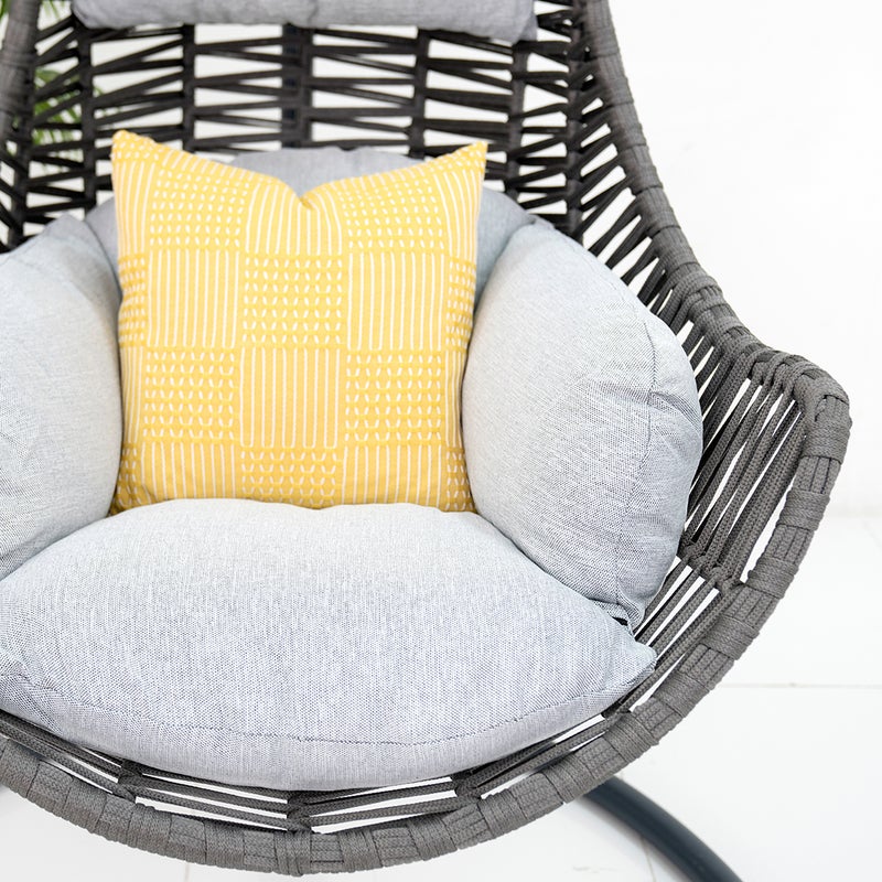 ROYAL FURNITURE Niran Swing Chair - Grey for All Ages - Image 3