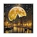 Larkipuzz Venice Scenic Puzzles for Adults 1000 Pieces Vintage Pretty Nature Landscape Starry Night Jigsaw Puzzle Aesthetic Challenging Italy Moon Stars Puzzle - Image 4