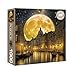 Larkipuzz Venice Scenic Puzzles for Adults 1000 Pieces Vintage Pretty Nature Landscape Starry Night Jigsaw Puzzle Aesthetic Challenging Italy Moon Stars Puzzle - Image 2